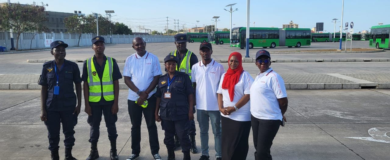 HKB officers and depot staff group photo at the BRT depot
