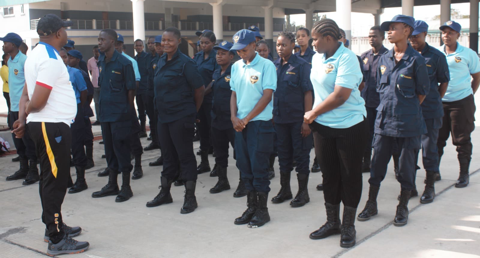 HKB detachment at attention at the BRT depot