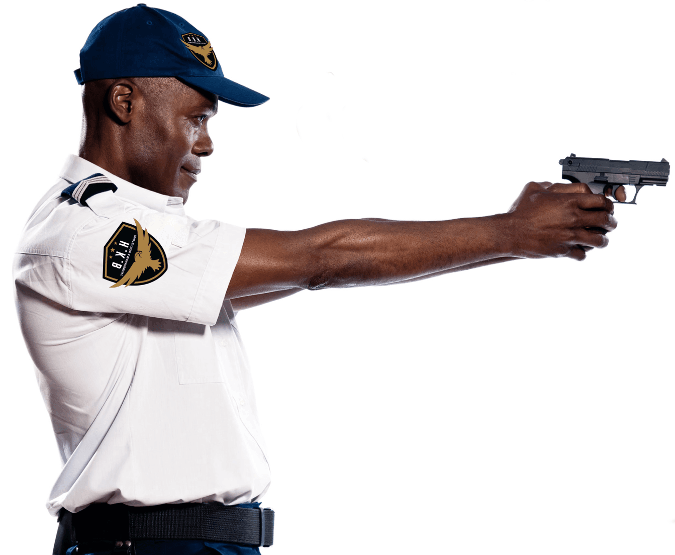 HKB security officer training — professional weapons handling